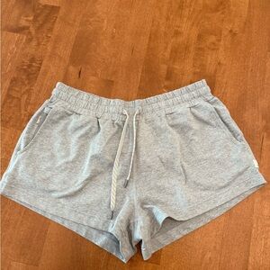 Vuori Gray Athletic Shorts Elastic Waistband Soft Fabric
